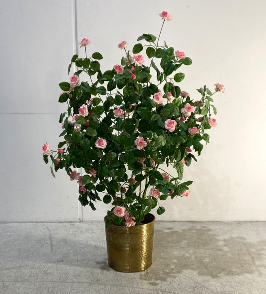 Pink Rose Artificial Potted Plant