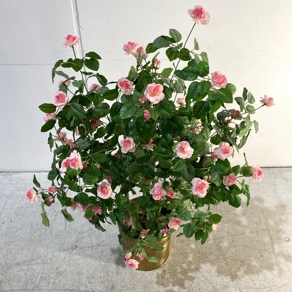 Pink Rose Artificial Potted Plant