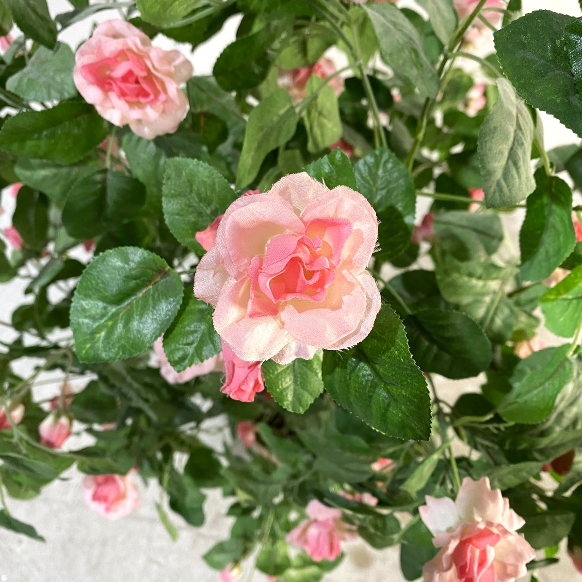 Pink Rose Artificial Potted Plant