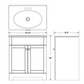 Bath Vanity in Java Oak with Solid Surface Vanity Top in Wheat with Wheat Sink