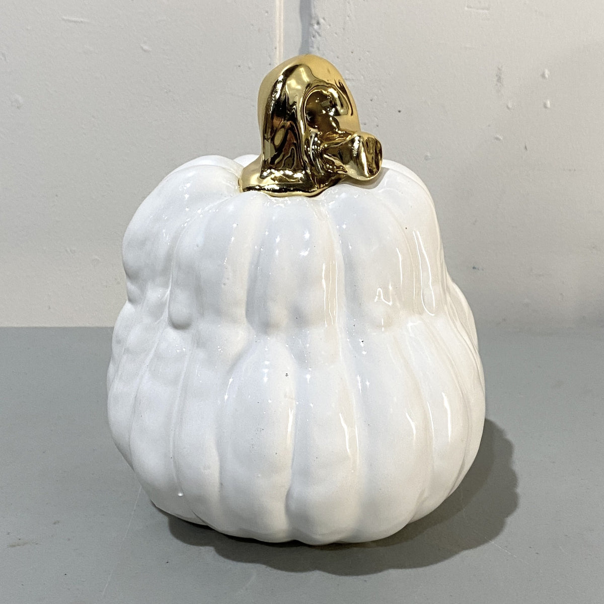 White Ceramic Pumpkin