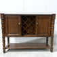 Wine Cabinet with Dark Brown Finish