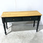 Two- Drawer Rustic Writing Table (Dark Green)