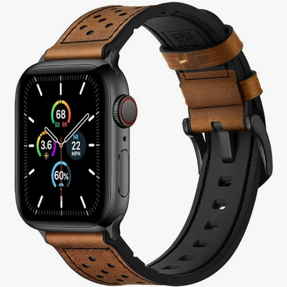 Hybrid Sports Leather Smartwatch Bands (41mm/40mm/38mm)