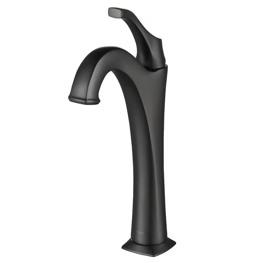 Matte Black Vessel Bathroom Faucet