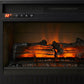 54" Media Console Infrared Electric Fireplace in Honey Ash