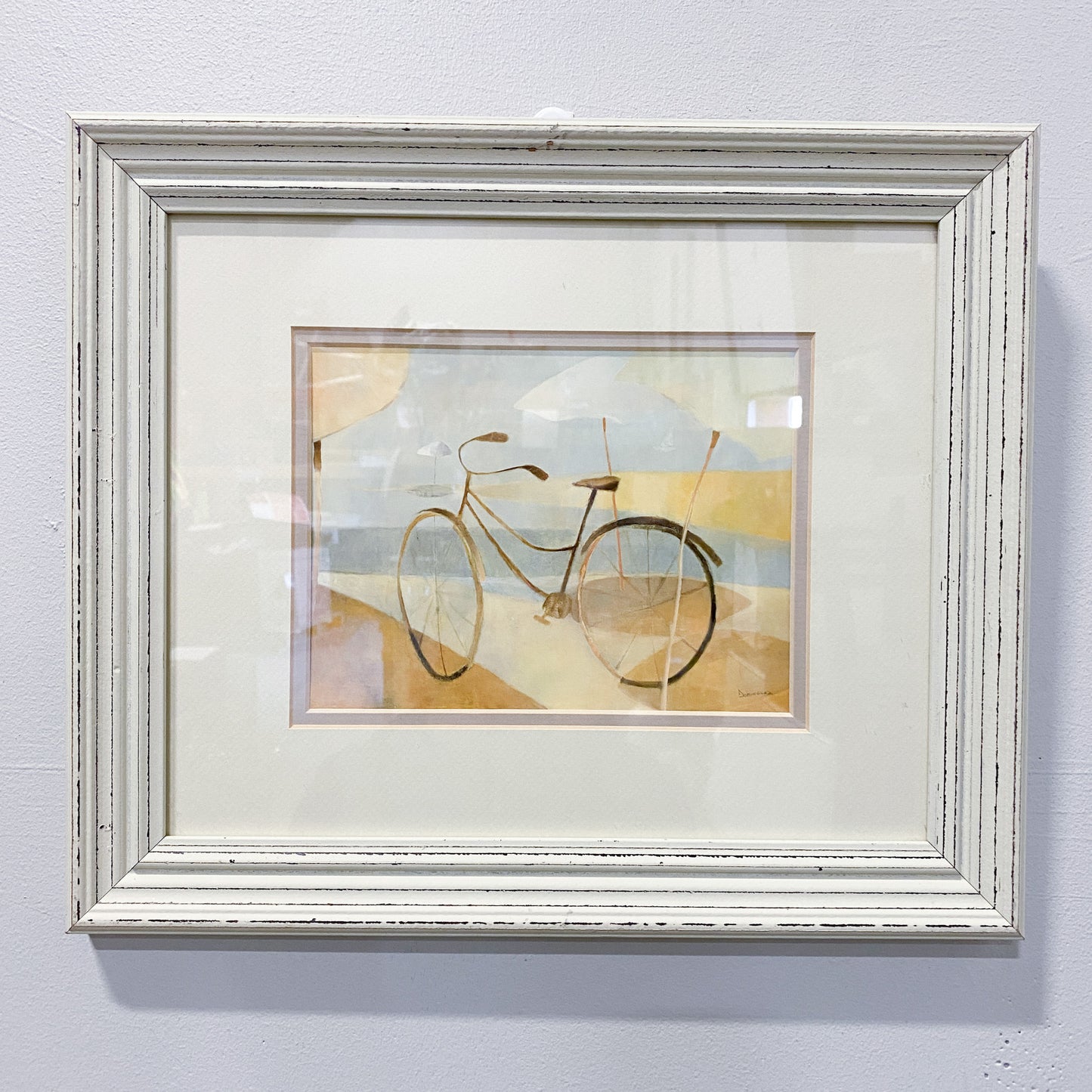 13" x 15.5" Framed Bicycle Artwork