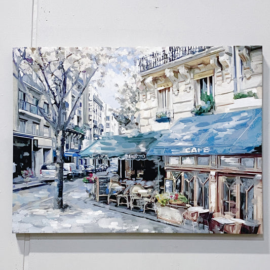 Art Bistro De Paris Cafe Canvas Painting