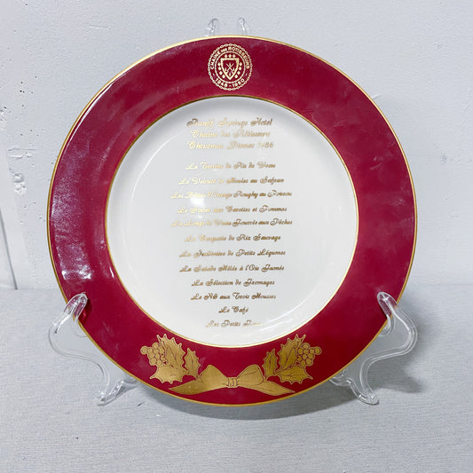 Collectors Banff Christmas Dinner China Plate Circa 1986