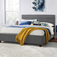 Gray Upholstered Queen (Headboard Only)