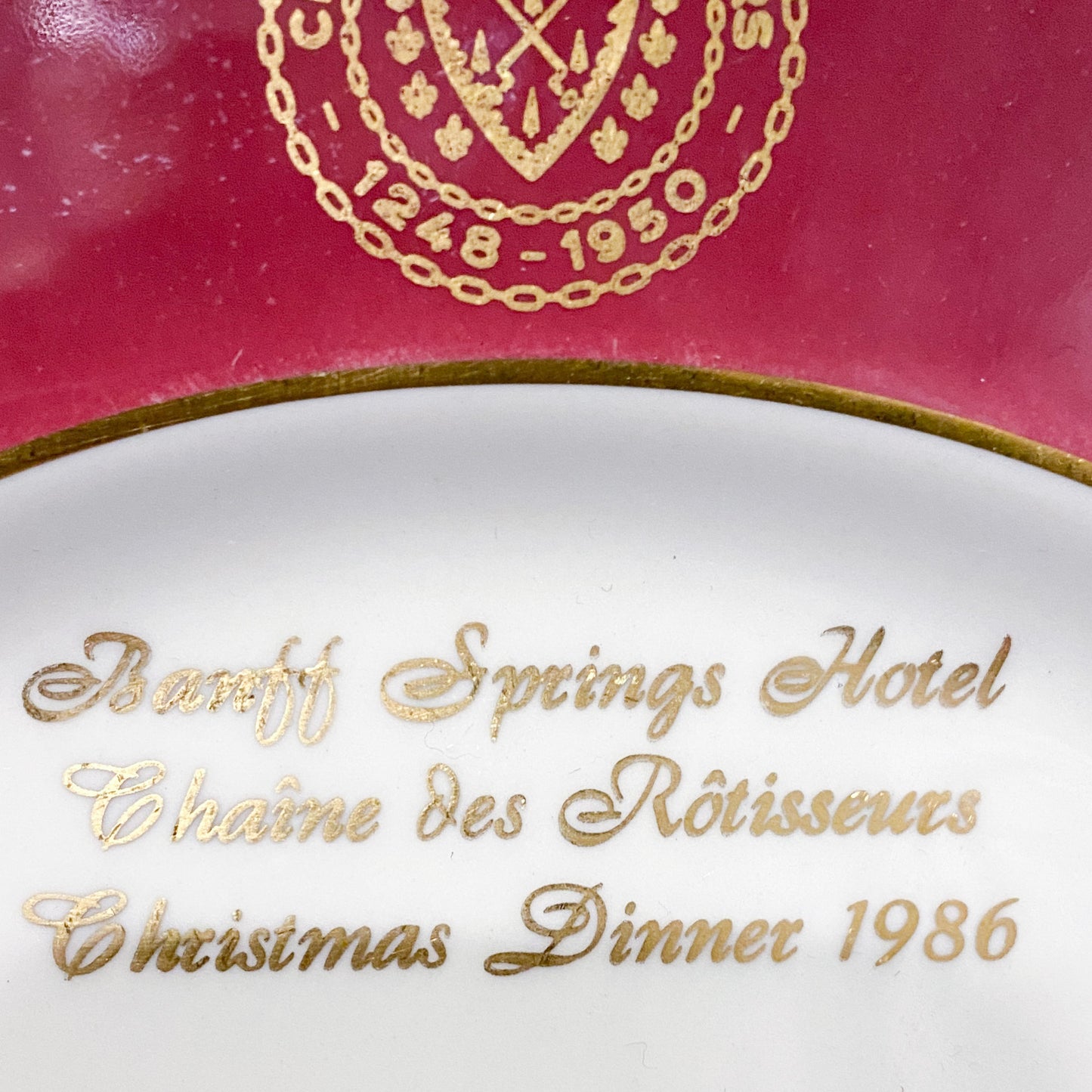 Collectors Banff Christmas Dinner China Plate Circa 1986