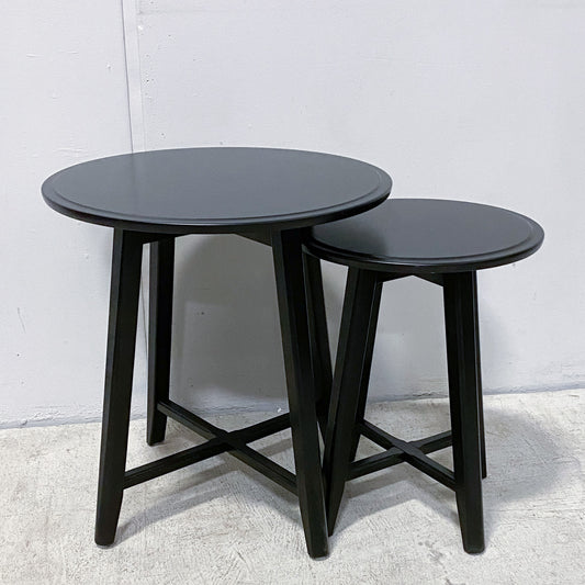 Black Nesting Tables- Set of 2