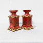 Asian Motif Candle Holder (Set of 2)