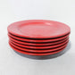 Red Dining Plates (Set of 6)