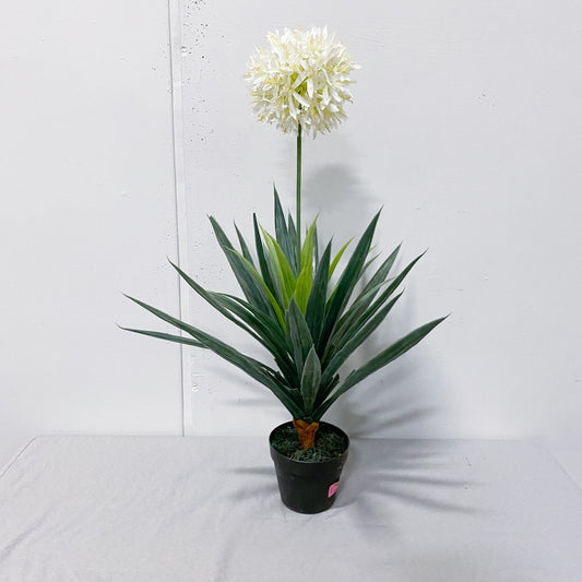 35"- Artificial African white Lily of the Nile Plant