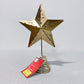 14" Gold Metal Christmas Tree Topper