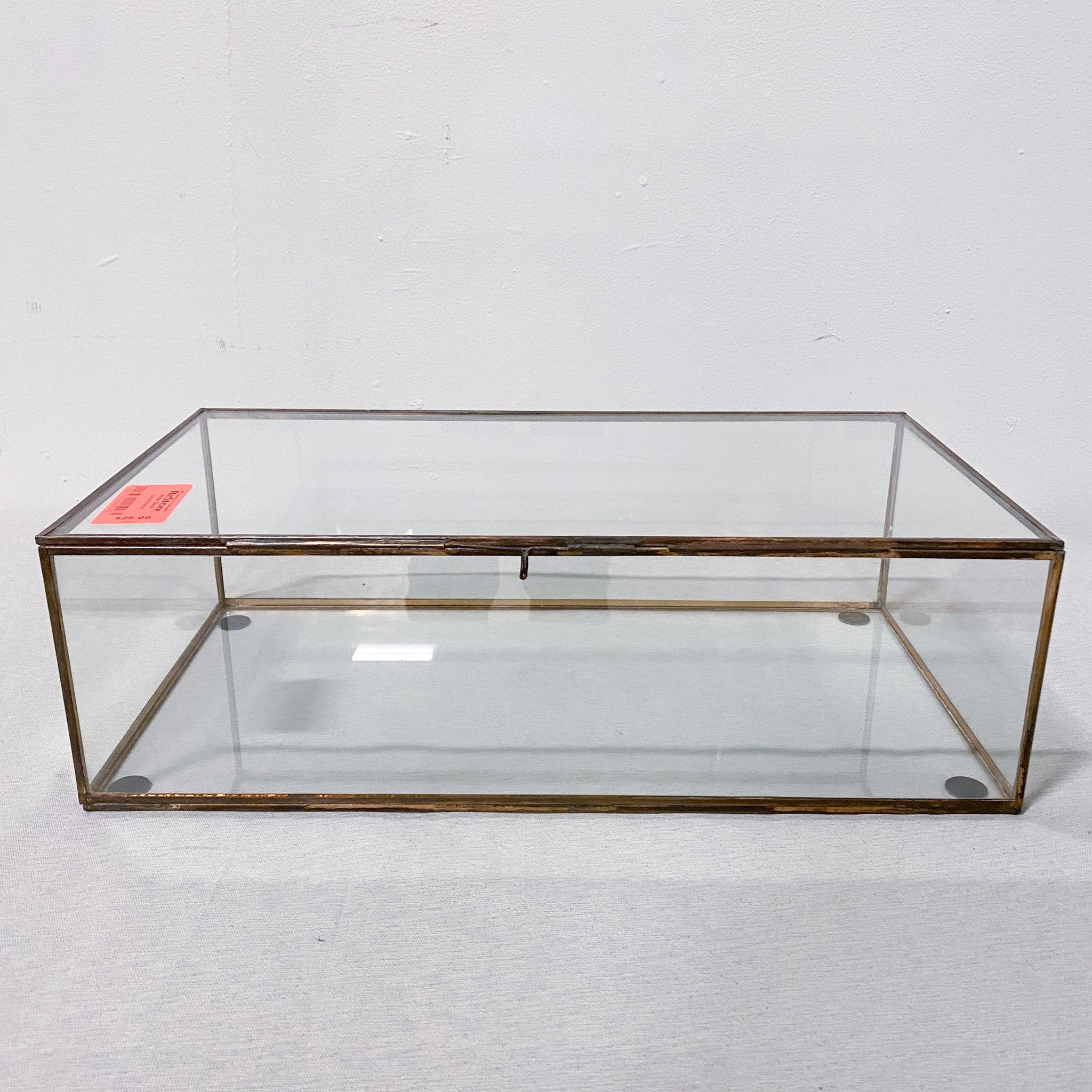 Large glass deals jewelry box