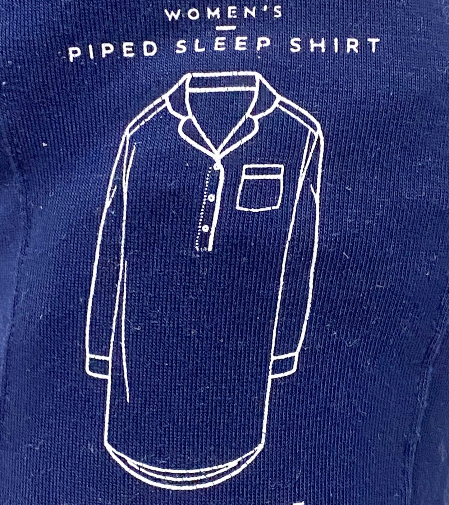 Women's Navy Sleep Shirt (Size X-large)