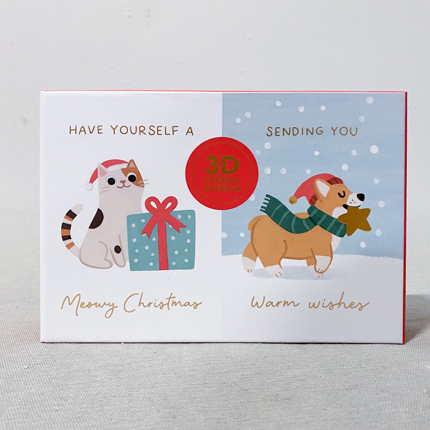 3D Christmas Cards (Set of 8)