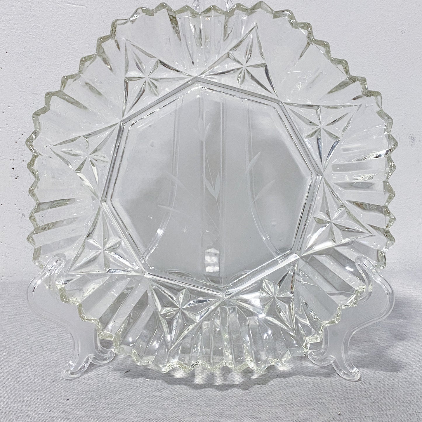 Scalloped Crystal Plate