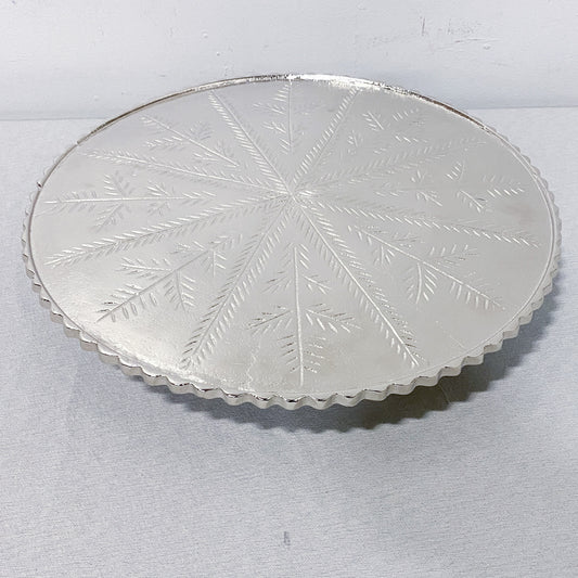 16" Metal Dessert Platter