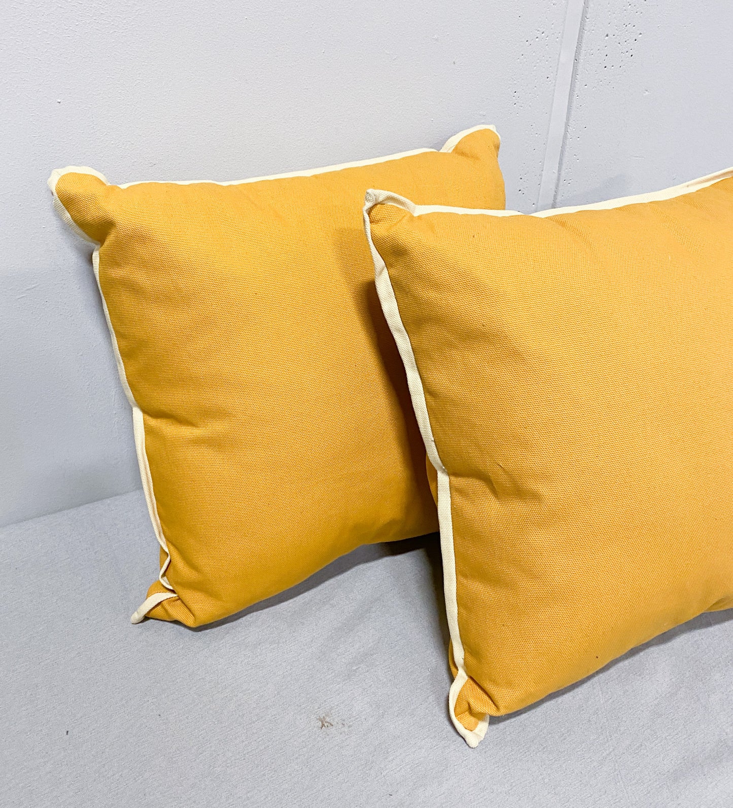 Canary Yellow Throw Pillow (Set of 2)