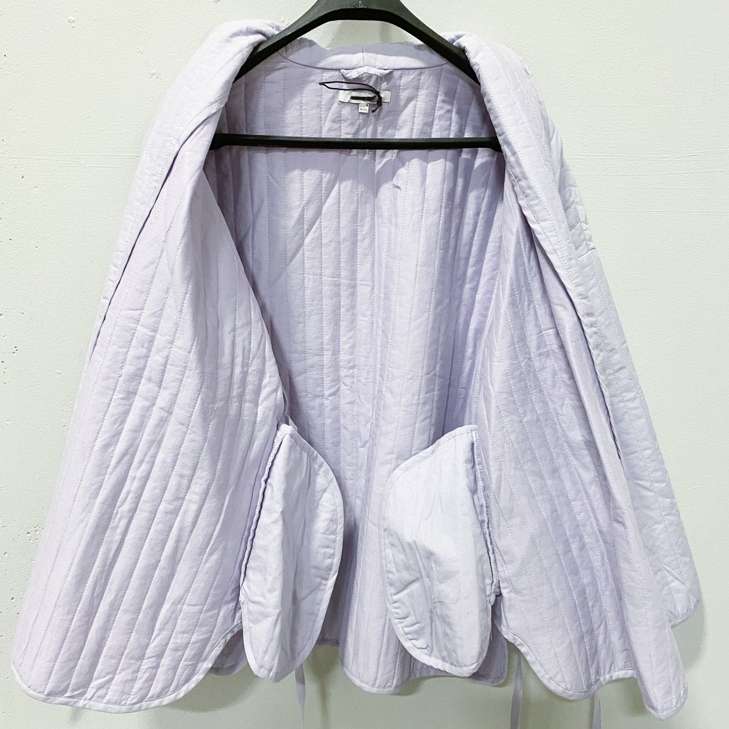 Women's Lavender Quilted Cotton Housecoat (Size L/XL)