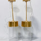 Modern LED Gold and Bubble Glass Pendant Light Setting