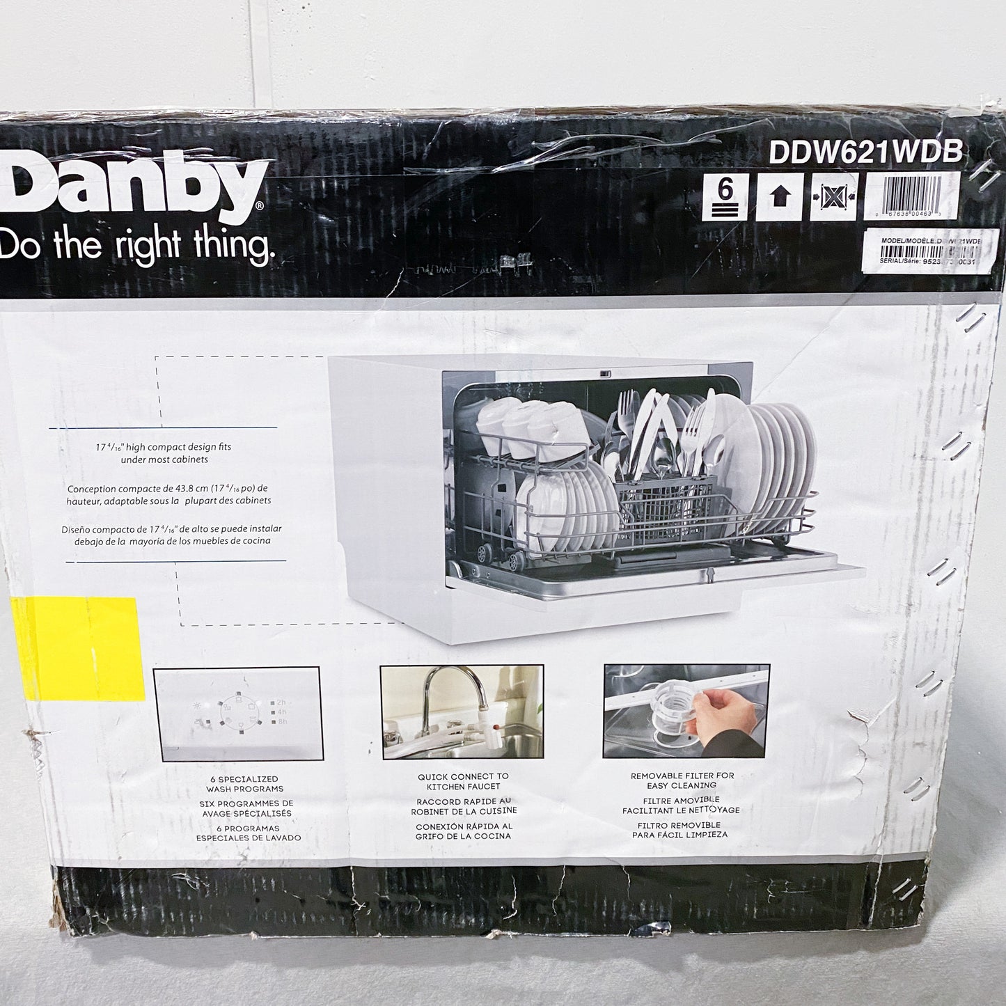 Danby Countertop Portable Dishwasher
