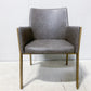 Modern Bernadette Dining Arm Chair Faux Leather