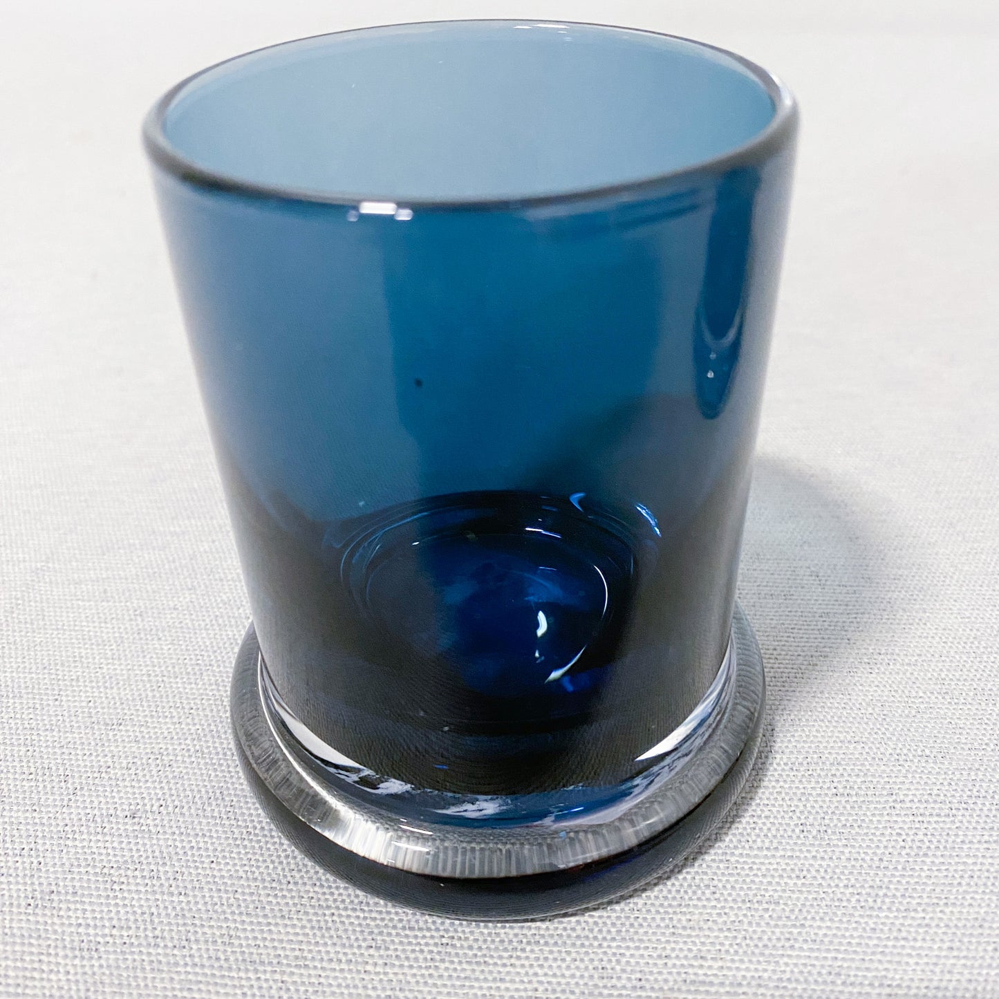 Blue Glass Candle Holder (Set of 2)