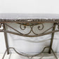 Faux Marble and Metal Hall table