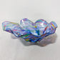 Colourful Wavy Glass Bowl