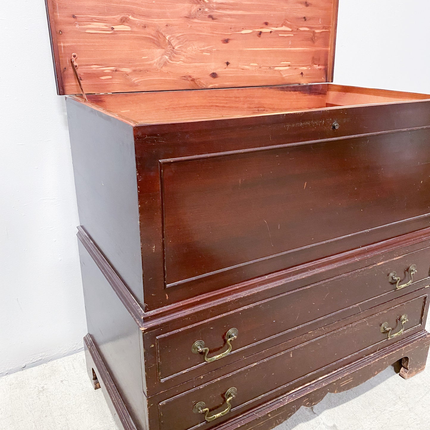 Antique Cedar Coffer/Mule Cabinet