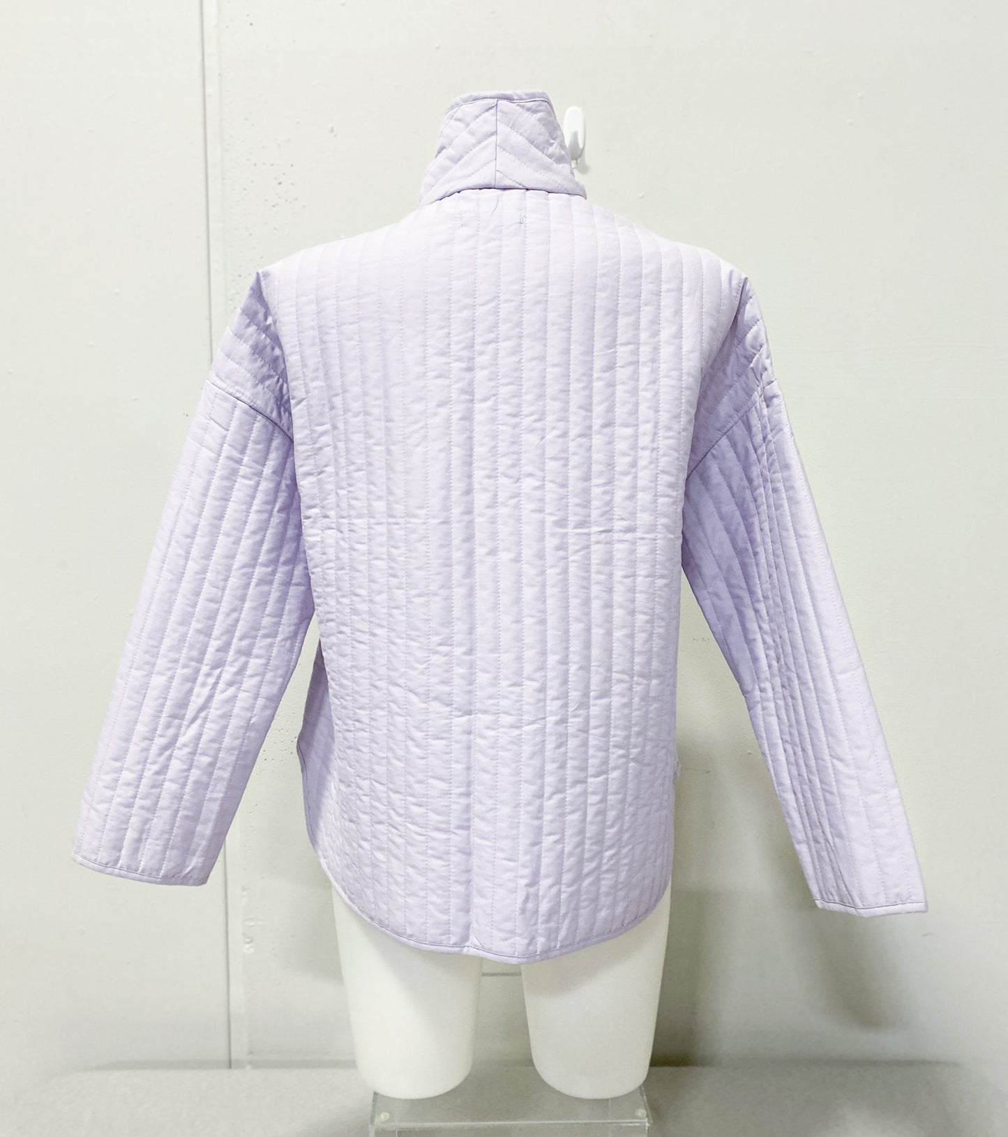 Women's Lavender Quilted Cotton Housecoat (Size L/XL)