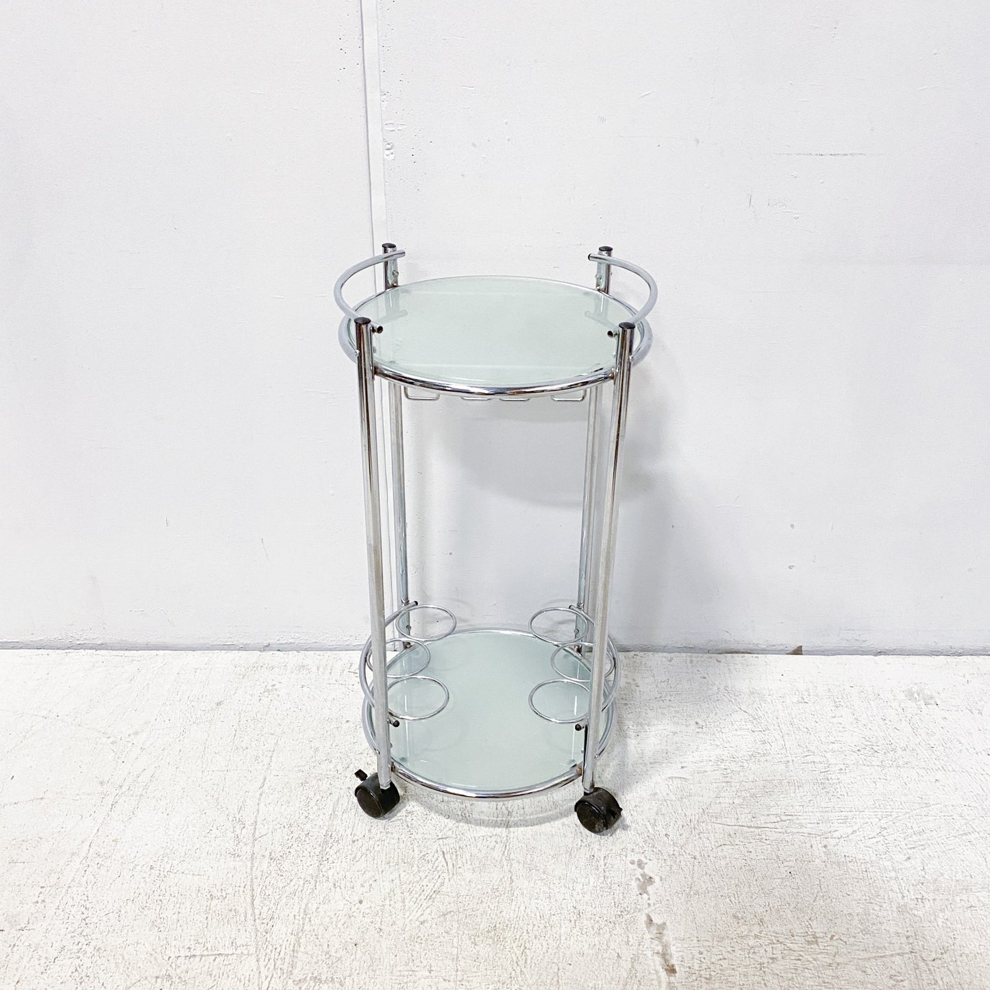 Chrome and glass Wine Cart