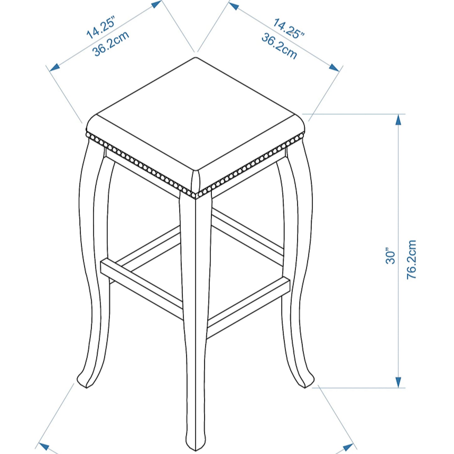 Wooden Barstool