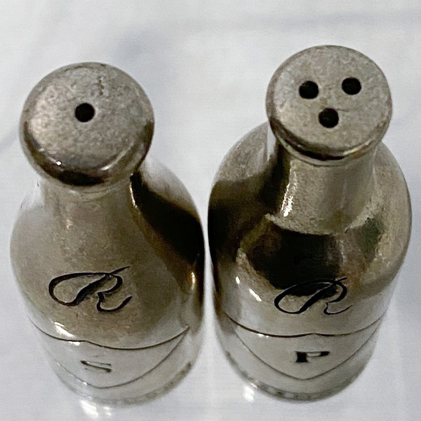 Pewter Salt and Pepper Shakers