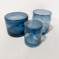 Blue Glass Canisters (Set of 3)