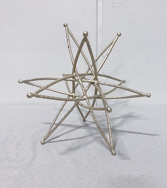 Copy of 3D Geometric Silver Metal Star Sculpture