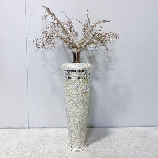 Mosaic Vase & Crystal Branches