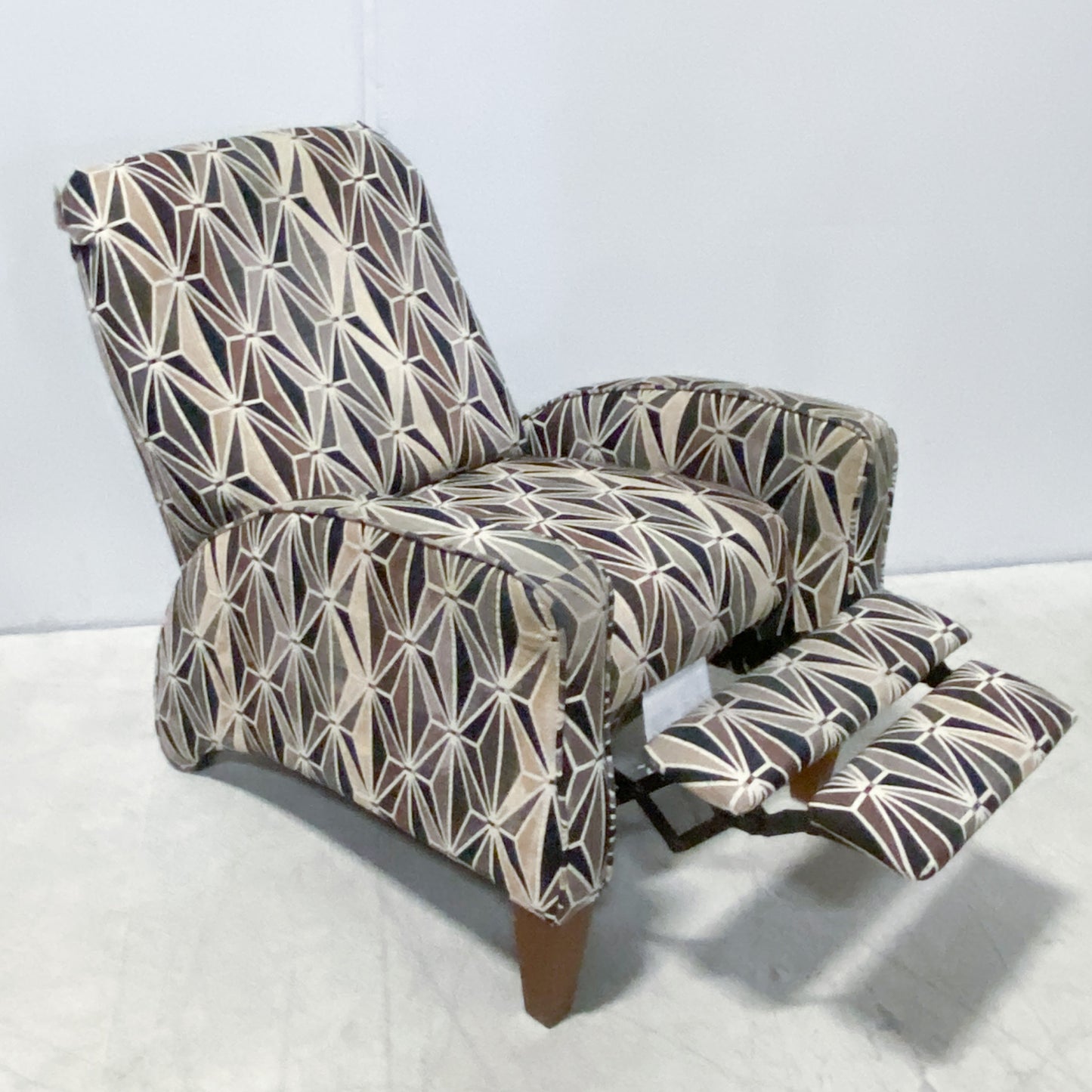 Geometric Multi-Colour Recliner Accent Chair