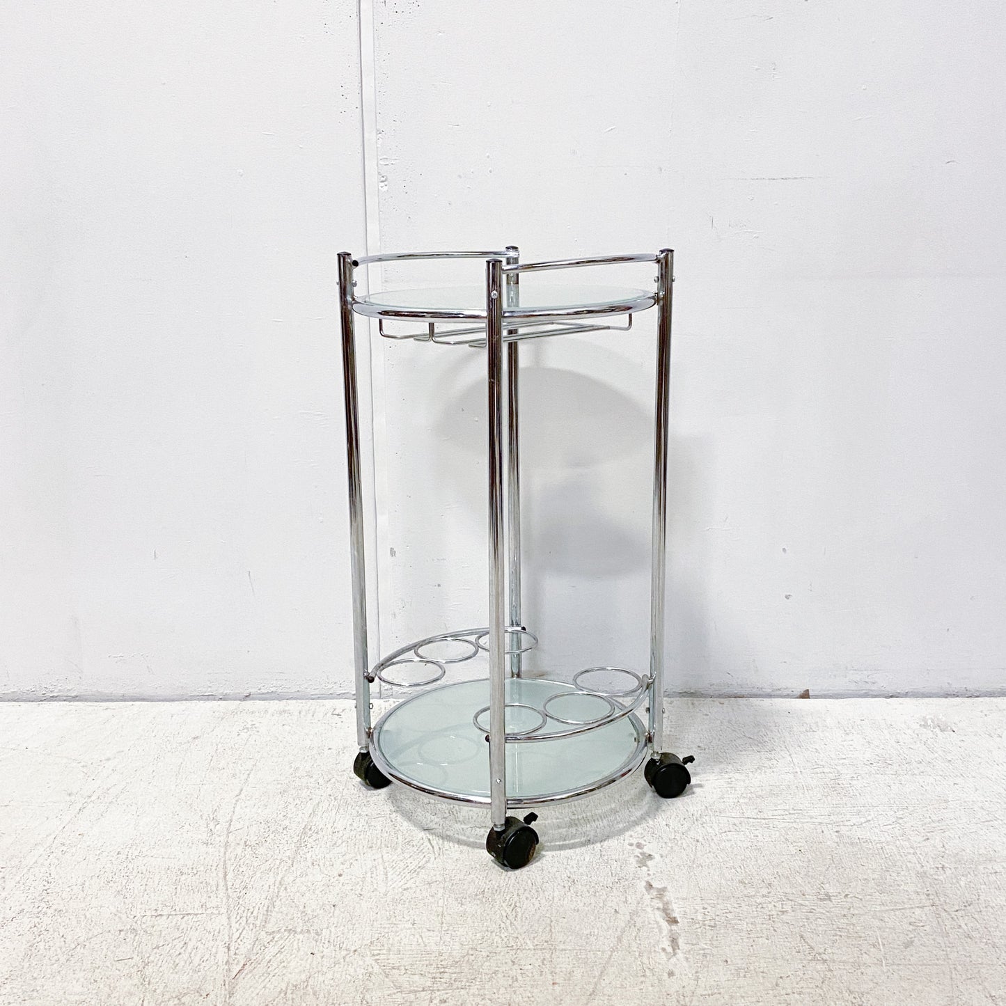 Chrome and glass Wine Cart