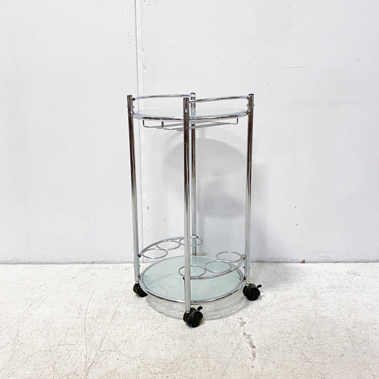 Chrome and glass Wine Cart