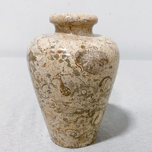 Vintage Fossil Corel -Pakistani Onyx Marble Vase