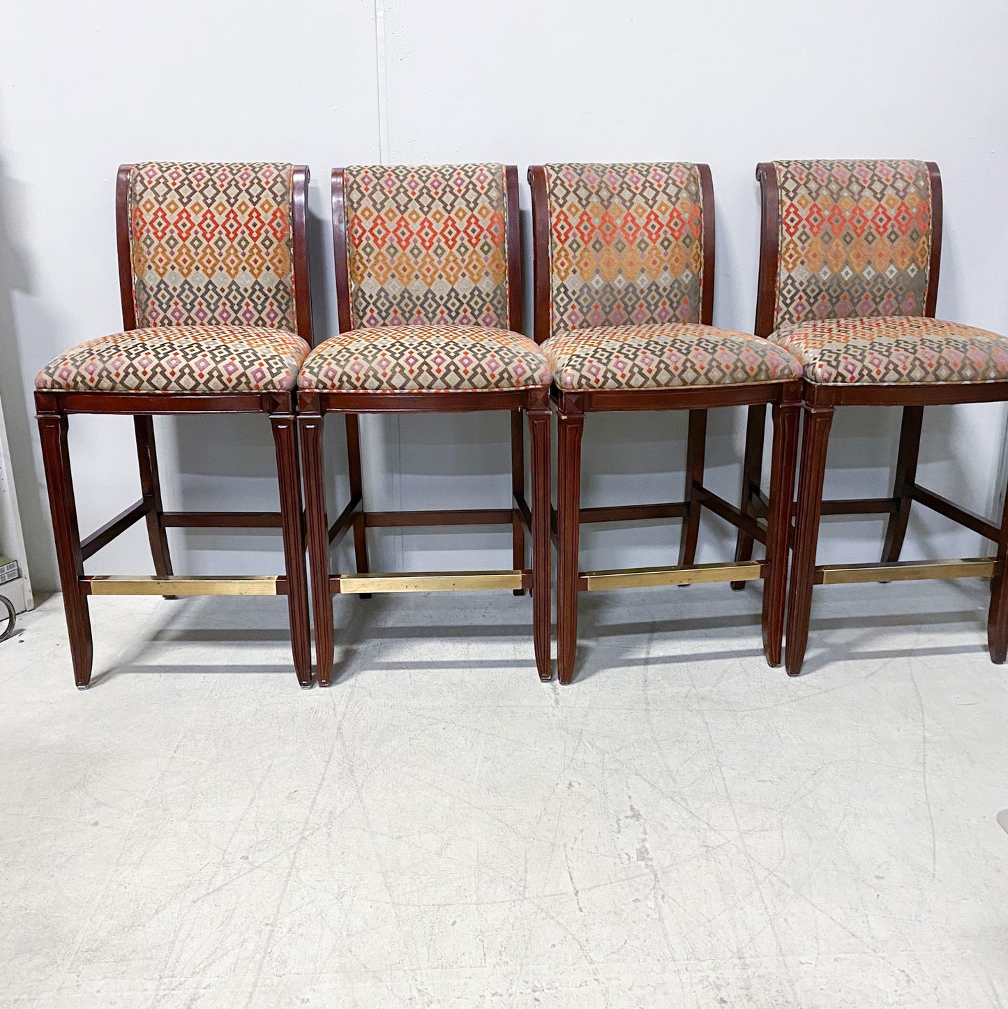 Upholstered Counter-Height Dining Chairs (Set of 4)