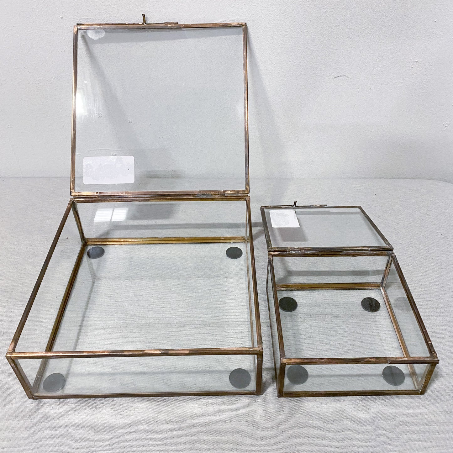 Glass Jewelry/Display Box (Set of 2)