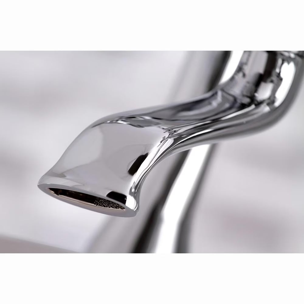 Victorian 3-Handle Deck-Mount Claw Foot Tub Faucet with Hand Shower in Chrome