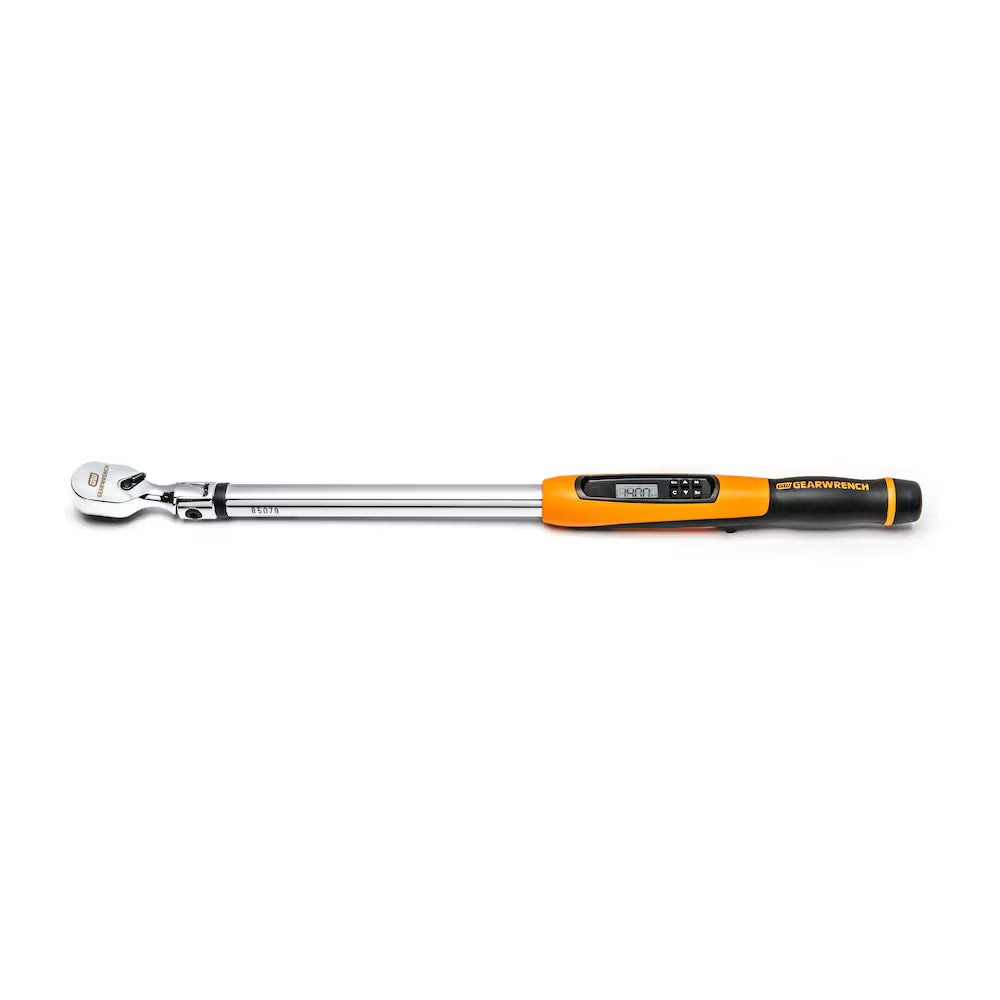 1/2 in. Flex Head Electronic Torque Wrench with Angle 25 ft./lbs. to 250 ft./lbs.