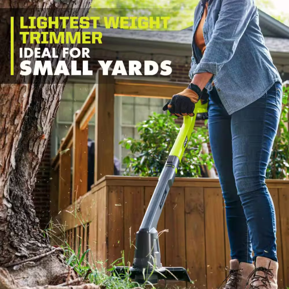 18V 10 in. Cordless Battery String Trimmer/Edger with Replacement Auto Feed Line Spools